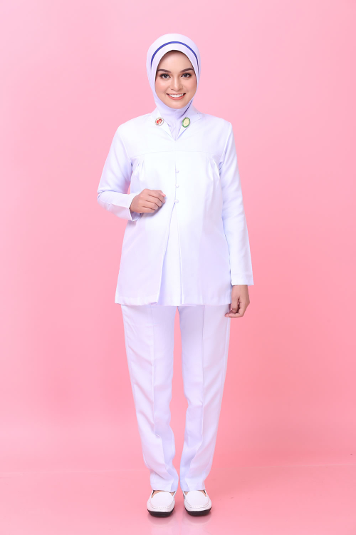 Maternity Long Sleeve Nurse Uniform (Set)